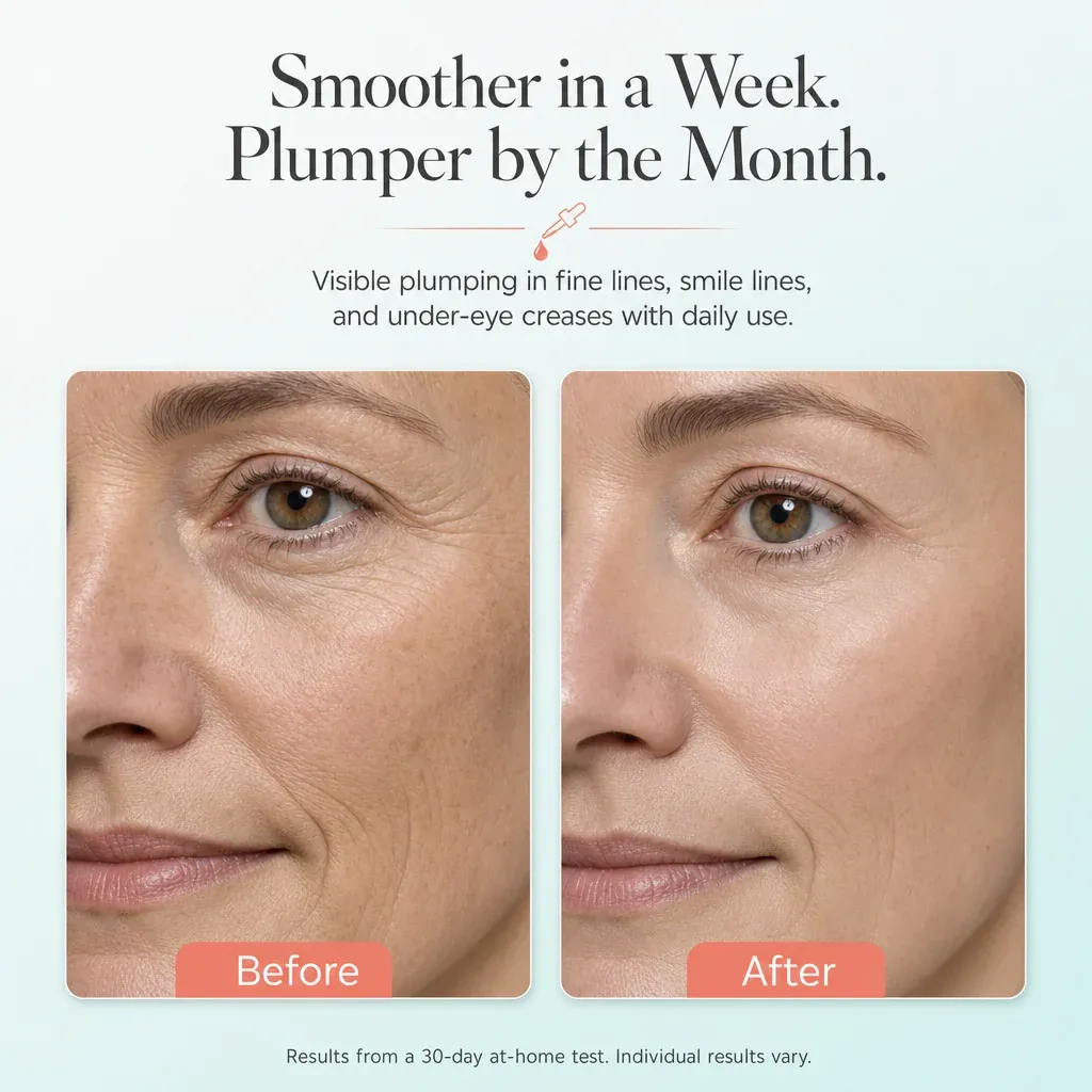 South Beach Collagen Filler Serum before and after