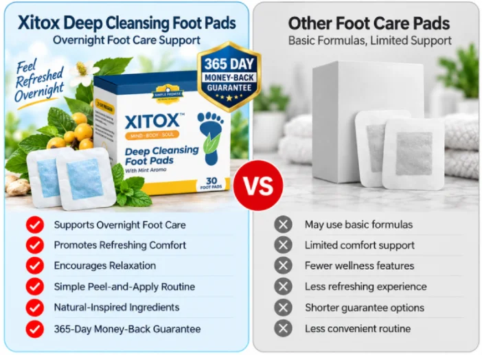 Xitox Deep Cleansing Foot Pads Vs Others
